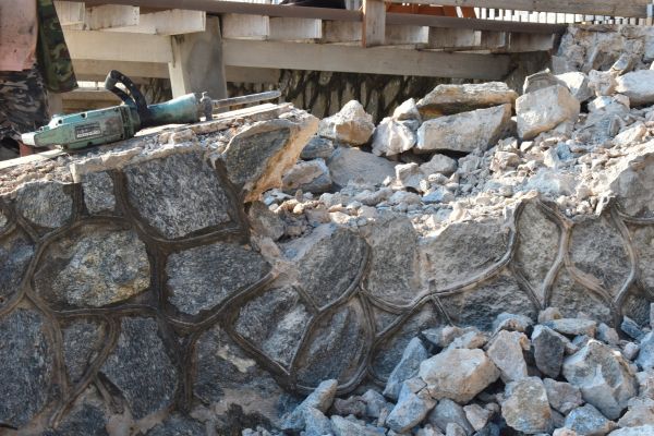 Retaining Wall Demolition in Murrells Inlet